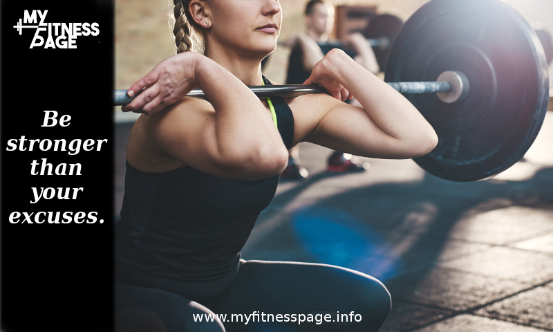 Fitness motivation to get stronger. Increase your strength.